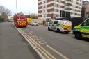 The gas leak is believed to originate from a block of flats across the road from the school on High Path