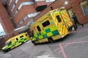 Ambulances outside St George's hospital in London