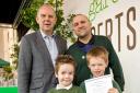 Winners: Children and judges at the Edible Garden Show
