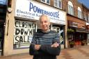 Closing down: Derick outside the shop in Morden