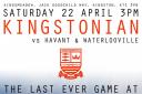 The cover of the programme for Kingstonian's last ever game at Kingsmeadow