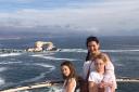 Vilma Watt visiting Chile with daughters Gabriella (10) and Ruby (11)