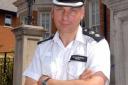 Open-door policy: Borough Commander Guy Ferguson outside Sutton police station