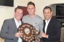 Well done: Joe Howe accepts the player of the year trophy. Karen Muir