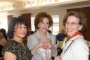 Jacqui Joseph, Gloria Weisfeld and Joy Meier enjoy high tea