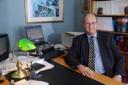 Seniority: Judge Tilling in his office at Kingston Crown Court