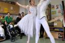 Snow King Oli Speers trained at Royal Ballet School and Snow Queen Adeline Kaiser trained at the Paris Opera Ballet School