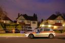 Police cordoned off the South Way, Carshalton Beeches home