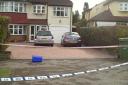 Police cordoned off the home in South Way, Carshalton Beeches