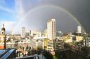 Nice rainbow over Croydon town centre