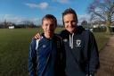 Friends reunited: David Connolly and old pal Neal Ardley            Picture: Chris Slavin