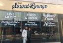Co-founders Hannah and Kieron pictured outside Sound Lounge Sutton