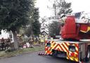 A fire broke out in the loft of a bungalow in Pollards Hill South this morning (photo: London Fire Brigade)