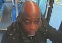 Police are looking to speak to this man after a sexual assault allegation on a route 468 bus heading to Croydon (photo: Met Police)