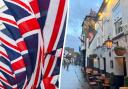 Two flags were stolen from outside The Fox pub, but it is not believed any other businesses were targeted