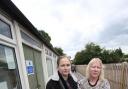 Councillors Rachel Reid ((left) and Tricia Bamford say the pool should not be lost to Chessington