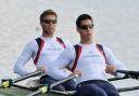 Double disappointment: Bill Lucas, left, came fifth in the men’s