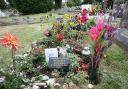 Meredith Kercher's grave in Mitcham Cemetery