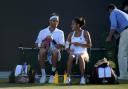 One of the team: Ross Hutchins with Heather Watson in the mixed doubles last year