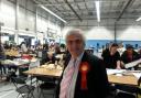 Merton Labour leader Stephen Alambritis at the local election count at the Canons Leisure Centre, Mitcham