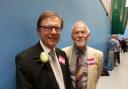 Councillors John Sargeant and Peter Southgate at the count on Thursday, May 22