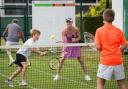 Martina Hingis at the event at the Wimbledon Club