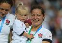 Flashback: Richmond Ladies' hooker Emma Croker eyes up the Women's World Cup trophy