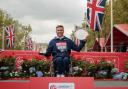 David Weir celebrates after his success on Sunday. Virgin Money London Marathon Ltd