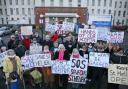 A protest at St Helier last year