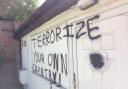 Sutton Islamic Centre has been targeted by vandals. Picture: Twitter/@imzerealbatman