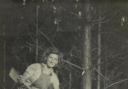 Land Girl Peggie Wicks during the war