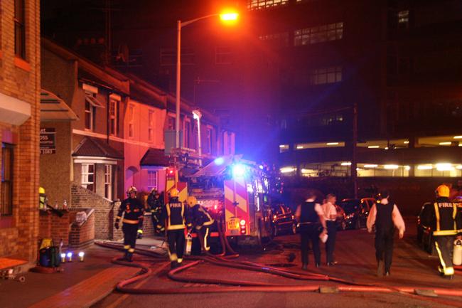 Images from the fire at the Wing Tai Chinese supermarket in Church Street, Croydon, which caused major disruption. Pic by Desmond Fitzgerald