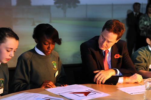 Deputy Prime Minister Nick Clegg officially opened the Sutton Life Centre on October 27, 2010.