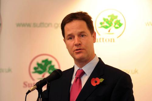 Nick Clegg opens the Sutton Life Centre