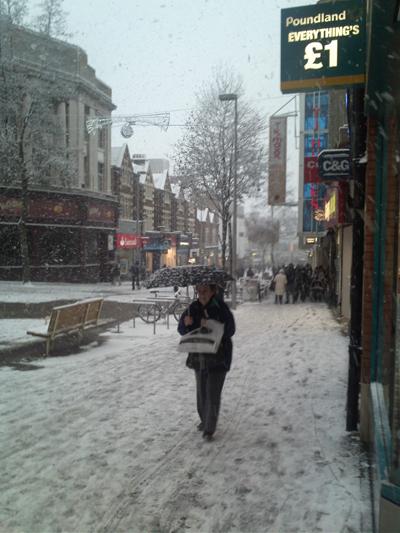Sutton High Street on December 18 by Ray Spencer.
