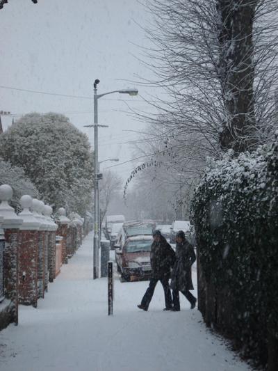 The snow in Wandsworth on December 18. Picture by Roger Parkes.