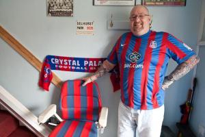 Cliff Gardner, a 49-year-old Crystal Palace fan