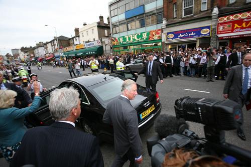 Prince Charles and Camilla visited Croydon to see for themselves the devastation caused by the riots.