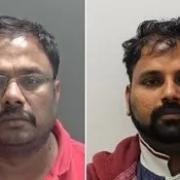 Chandrasekar Nallayan and Vijaya Kumar Krishnasamy, jailed for money laundering. Image: Met Police