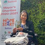 Councillor Patel raised more than £2000 for charity