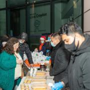 The Bombaylicious team cook and distribute food to vulnerable residents in Croydon. Image via Palamedes