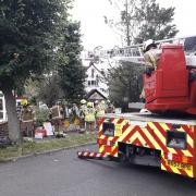 A fire broke out in the loft of a bungalow in Pollards Hill South this morning (photo: London Fire Brigade)