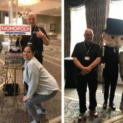 The SPEAR team meet Mr Monopoly ahead of the Richmond edition launch. Images via SPEAR
