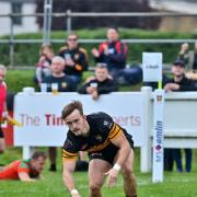 Harri Lang, one of the try scorers           Picture: Leo Wilkinson