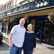 Greg Boyce and Angi Pyart who are petitioning to save The Skylark in Croydon, Surrey. photographer byline Darren Pepe..