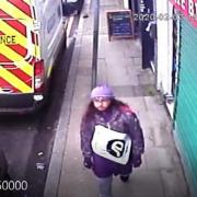 CCTV footage of Sudesh Amman walks from his bail hostel to Streatham High Road, where he carried out his terror attack (