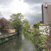 The Wandle finally joins the Thames downstream in Wandsworth (Credit: Stephen Craven)