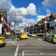 Emergency services attending incident in Streatham