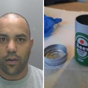 Sean Lutchman hid his stash of crack cocaine in fake beer can