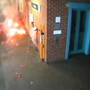 CCTV footage at Sutton railway station
